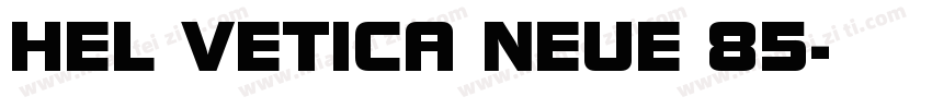 HEL VETICA NEUE 85字体转换